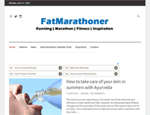 Tablet Screenshot of fatmarathoner.com